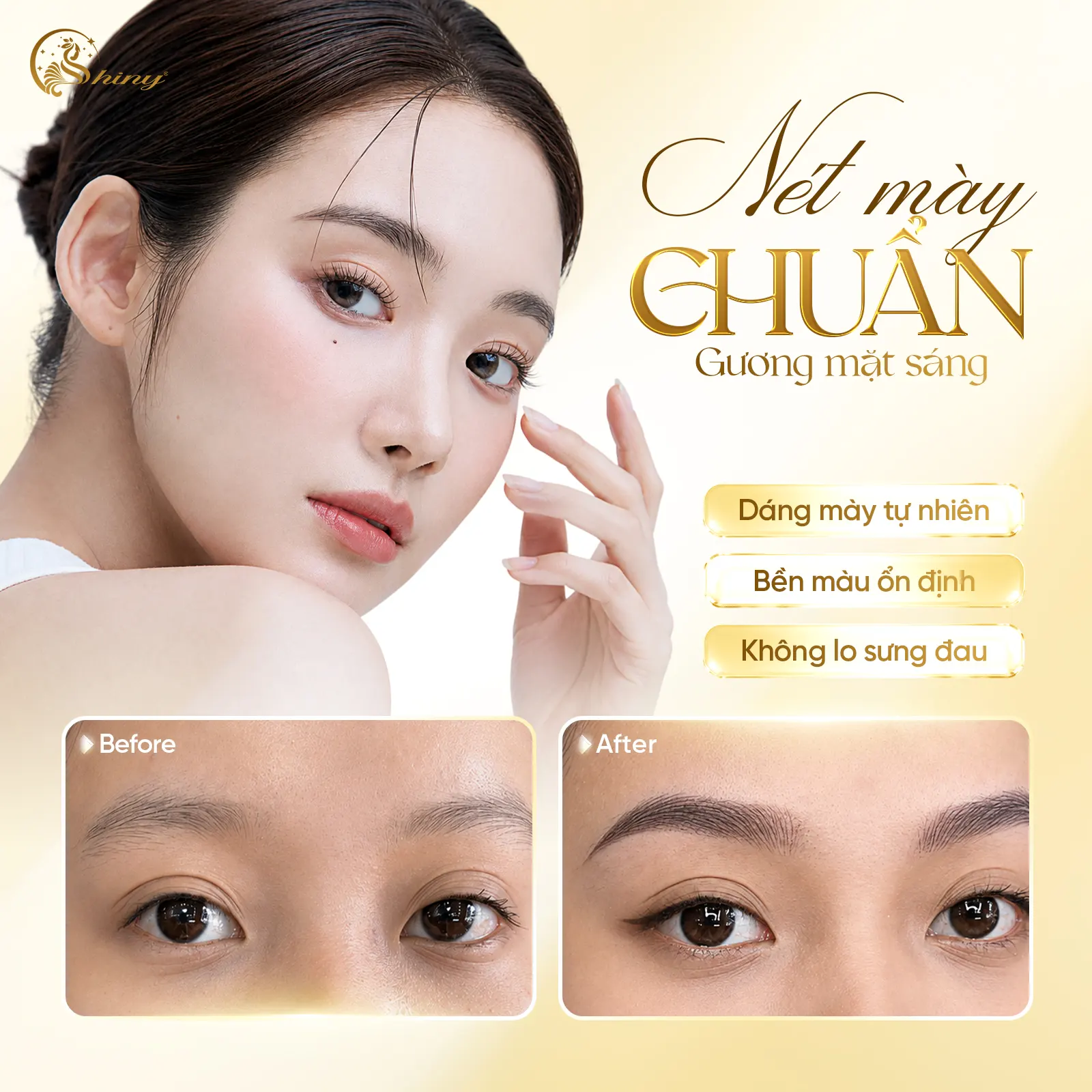 Tư vấn thiết kế dáng mày tại Trung tâm Phun xăm Shiny Đà Nẵng