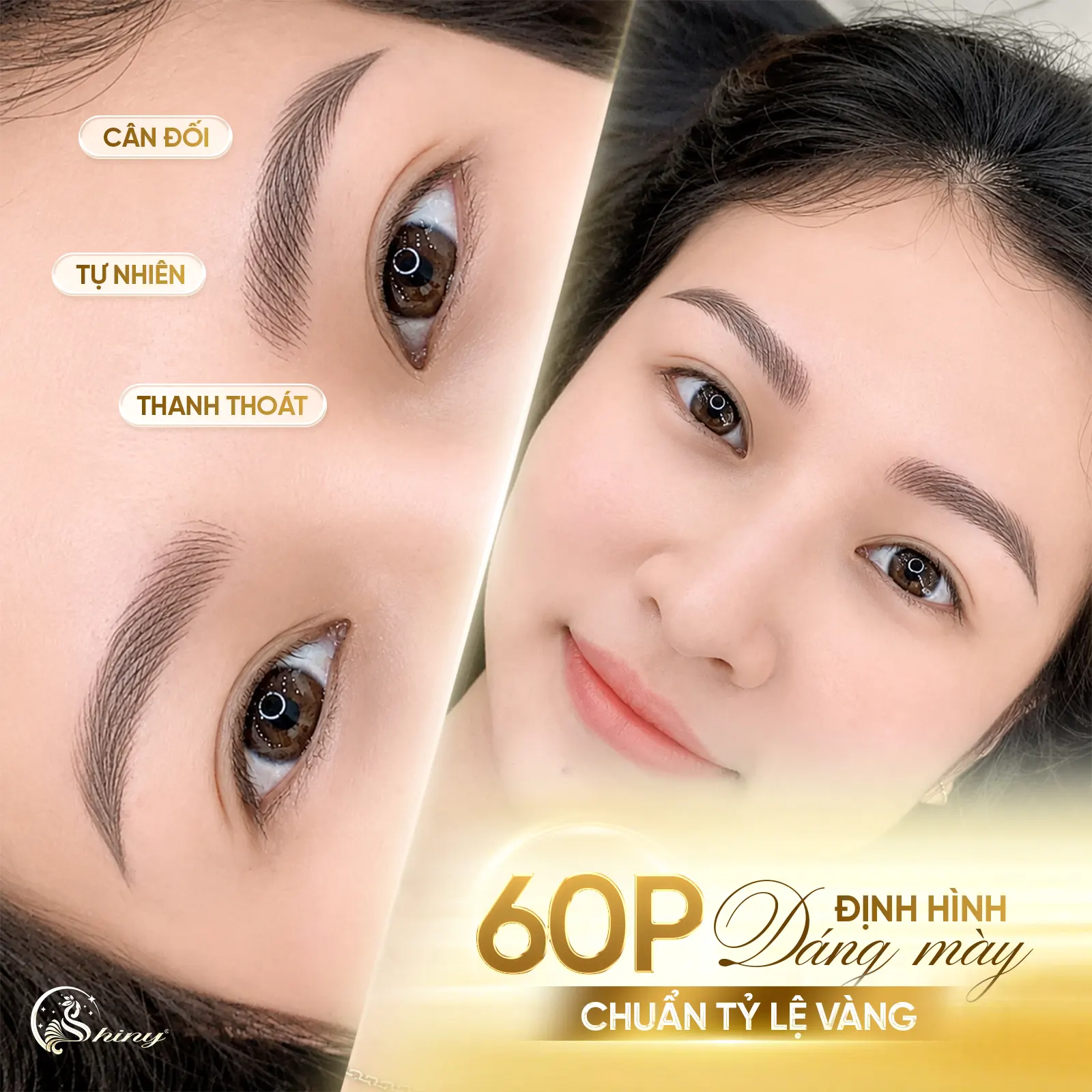 Dáng mày tự nhiên tham khảo tại Shiny Beauty Clinic Đà Nẵng