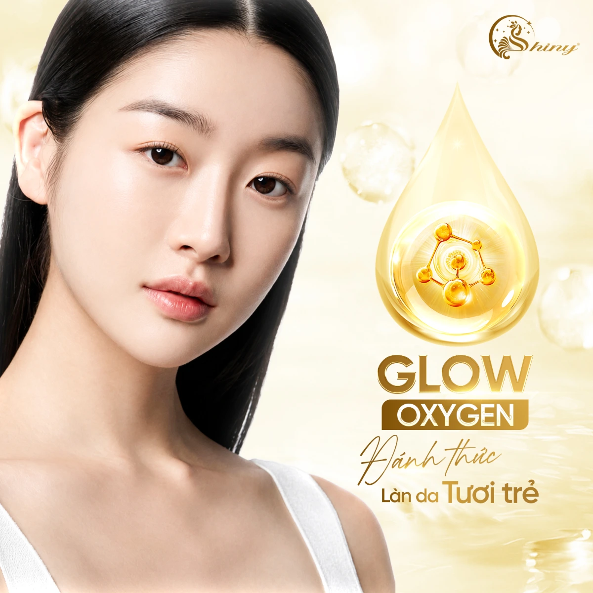 Hình quảng bá Glow Oxygen tại Shiny Beauty Clinic Đà Nẵng