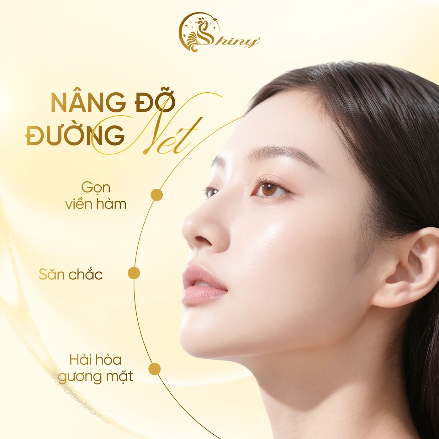 Hình quảng bá dịch vụ nâng cơ HIFU nâng đỡ đường nét tại Shiny Beauty Clinic Đà Nẵng