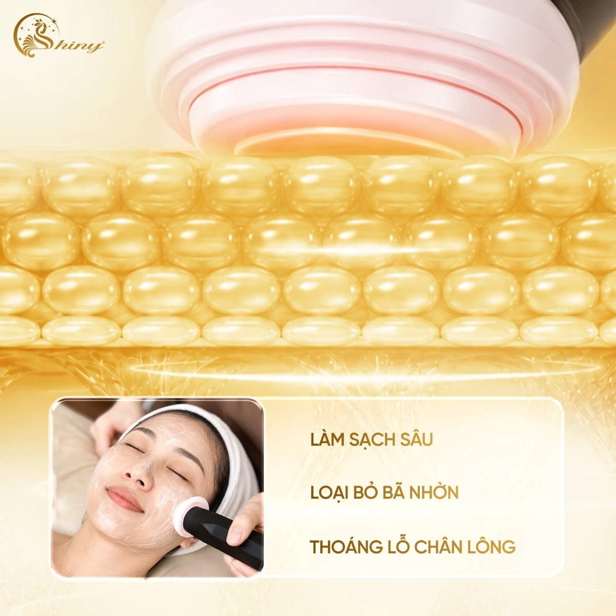 Hình quảng bá Skin Detox tại Shiny: làm sạch sâu, thoáng lỗ chân lông